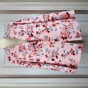 Lane Bryant Pink Floral Blazer